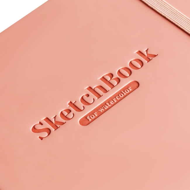 Скетчбук для акварели 40л., 150*200 Greenwich Line, коралловый, кожзам, на резинке, 200г/м2 Скетчбук для акварели 40л., 150*200 Greenwich Line, коралловый, кожзам, на резинке, 200г/м2