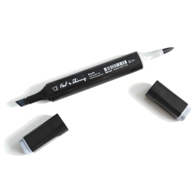 Набор скетч-маркеров Fat&Skinny Cool Grey 12 шт