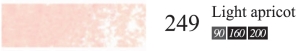 Пастель сухая мягкая профессиональная круглая Галерея цвет № 249 светлый жжёный красный IV