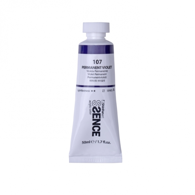 Краска акриловая ShinHan Ssence туба 50мл №107 Фиолетовый устойчивый Краска акриловая ShinHan Ssence туба 50мл №107 Фиолетовый устойчивый