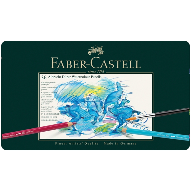 Карандаши акварельные художественные Faber-Castell "Albrecht Durer", 36цв., метал. коробка