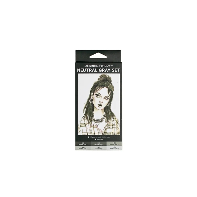 Набор маркеров SKETCHMARKER Brush Neutral Grey 6шт