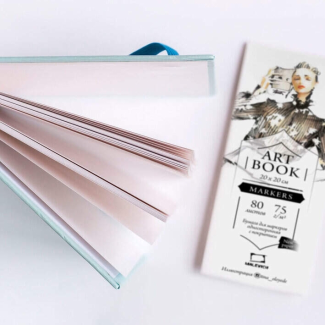 Скетчбук для маркеров Малевичъ "Fashion" лазурный с пропиткой квадратный 15х15 см / 80 листов / 75 гм купить в магазине маркеров ArtCraft.Space Скетчбук для маркеров Малевичъ "Fashion" лазурный с пропиткой квадратный 15х15 см / 80 листов / 75 гм купить в магазине маркеров ArtCraft.Space