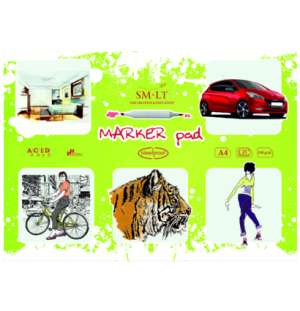 Альбом SM-LT Marker 100г/м2 A4 25л белый склейка