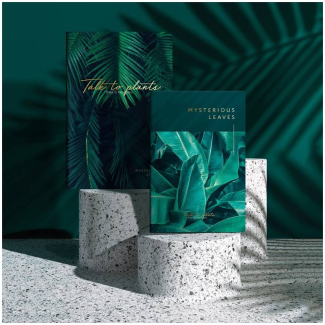 Ежедневник недатир. B6, 136л., кожзам, Greenwich Line "Vision. Palm leaves", тон. блок, золот. срез Ежедневник недатир. B6, 136л., кожзам, Greenwich Line "Vision. Palm leaves", тон. блок, золот. срез