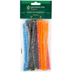 Материал декоративный Greenwich Line "Пушистая проволока", двухцветная, 150мм, 50шт.