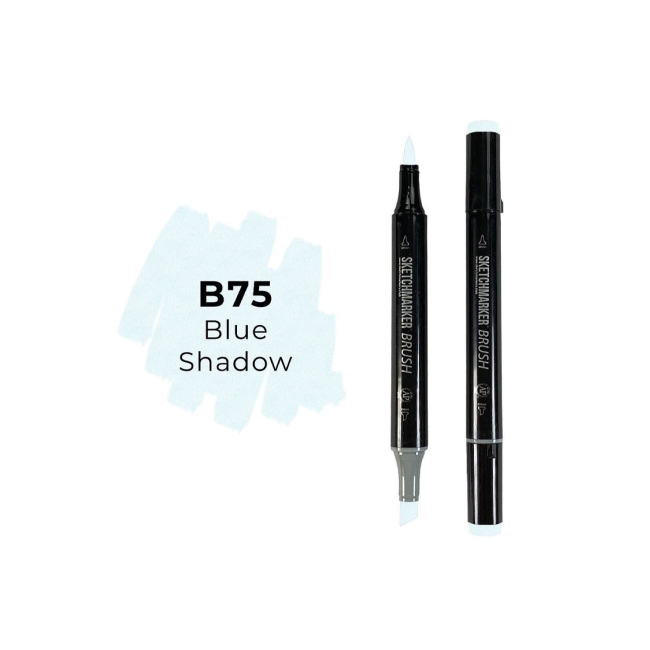 Маркер SKETCHMARKER Brush двухсторонний на спирт.основе цв.B75 Синяя тень