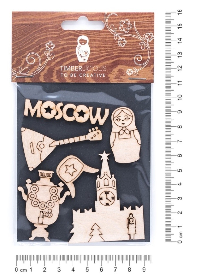 Набор заготовок для декорирования Holiday5 фанера 10х14см,