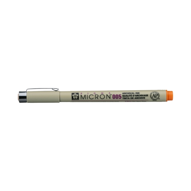 Ручка капиллярная Pigma Micron 0.2мм Оранжевый