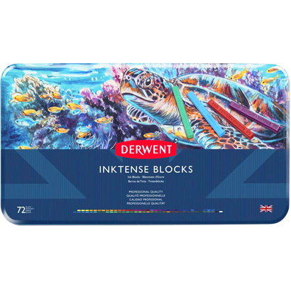 Акварельные блоки Derwent Inktense Blocks 72 цвета в фирменном кейсе купить в художественном магазине ArtCraft.Space с доставкой по РФ и СНГ