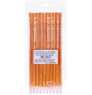 Набор карандашей ч/г Koh-I-Noor "1696", 10шт., 2H-2B, заточен., ПВХ уп., европодвес