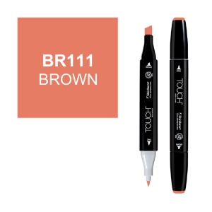 Маркер двухсторонний спиртовой TOUCH TWIN Br111 Коричневый Маркер двухсторонний спиртовой TOUCH TWIN Br111 Коричневый