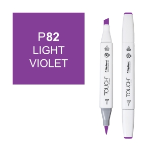 Маркер двухсторонний спиртовой TOUCH TWIN BRUSH P82 Фиолетовый светлый Маркер двухсторонний спиртовой TOUCH TWIN BRUSH P82 Фиолетовый светлый