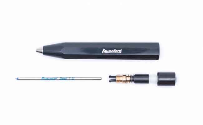 Ручка шариковая KAWECO SKYLINE Sport 1.0мм черный корпус,