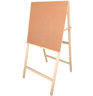 Мольберт напольный Хлопушка Гамма "Студия", планшет 60*60см, 60*4,3*120см, сосна