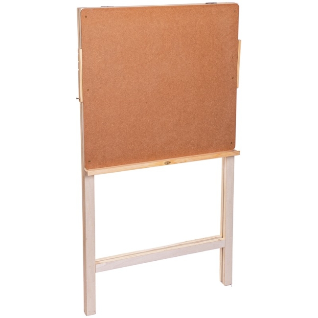 Мольберт напольный Хлопушка Гамма "Студия", планшет 60*60см, 60*4,3*120см, сосна