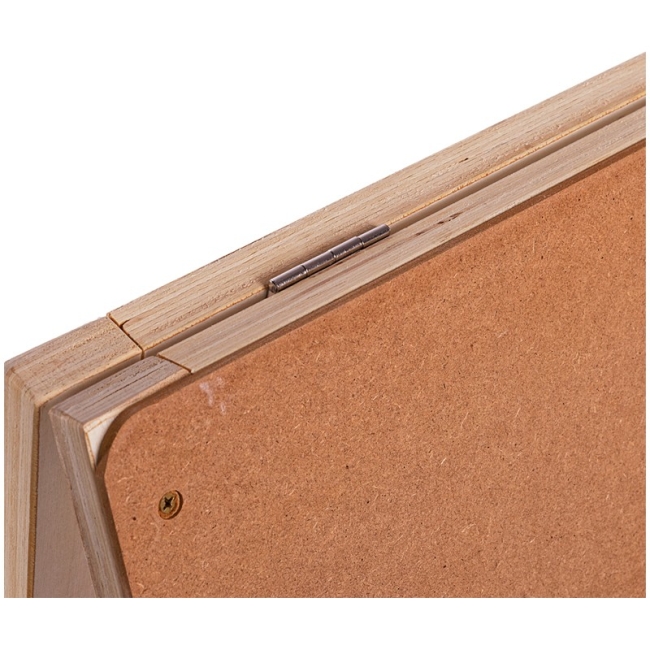 Мольберт напольный Хлопушка Гамма "Студия", планшет 60*60см, 60*4,3*120см, сосна