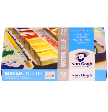 Набор акварели Van Gogh Metal Box 12 цветов в фирменном кейсе с кистью и палитрой купить в художественном магазине ArtCraft.Space с доставкой по РФ и СНГ