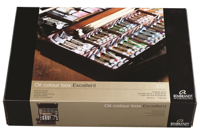 Набор масляных красок Rembrandt Максимальный 19цв*15мл/18цв*40мл/3цв*60мл/1цв*150мл,