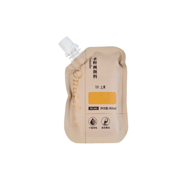 Гуашь Dmast дой-пак 80мл 108 Желтый земляной