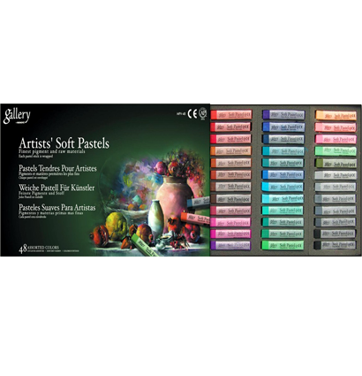 Пастель Mungyo Gallery Artists Soft Pastel сухая мягкая 48 цветов профессиональная квадратная купить в художественном магазине ArtCraft.Space с доставкой по всему миру