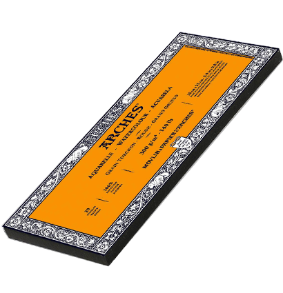 Arches Aquarelle Torchon блок бумаги для акварели из хлопка 10х25см / 20 листов / 300 гм (крупнозернистая) купить в художественном магазине ArtCraft.Space с доставкой по РФ и СНГ