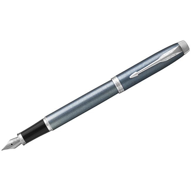 Ручка перьевая Parker "IM Light Blue Grey CT" синяя, 0,8мм, подар. уп.