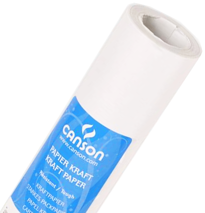 Крафт-бумага Canson белая в рулоне универсальная 1 х 10 м / 65 гм купить в художественном магазине ArtCraft.Space с доставкой по всему миру