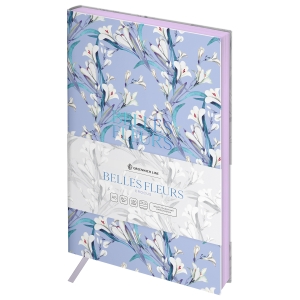 Ежедневник недатированный, А5, 136л., кожзам, Greenwich Line "Belles Fleurs. Bindweed", тон. блок, цветной срез
