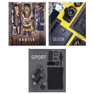 Тетрадь 48л., А5, клетка на гребне ArtSpace "Men's passion"