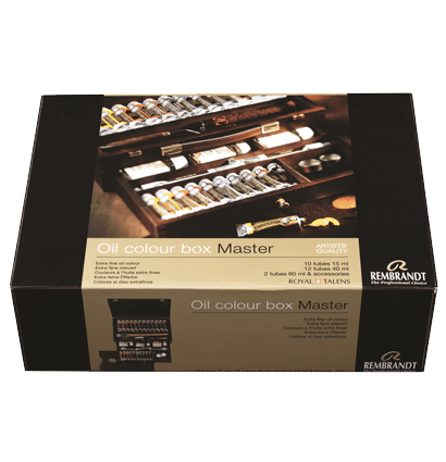 Набор масляных красок Royal Talens Rembrandt "Мастер" 24 цвета в деревянном  кейсе с аксессуарами купить в художественном магазине ArtCraft.Space