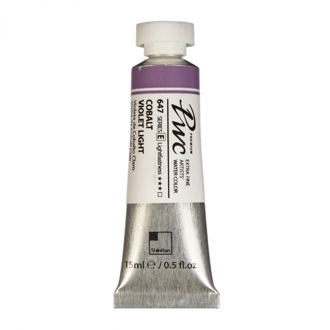 Краска акварельная SH PWC туба 15мл №647 (E) светло-фиолетовый кобальт,