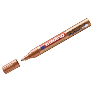 Маркер лаковый глянцевый Edding "750/55 CR" медный, пулевидный, 2,0-4,0мм