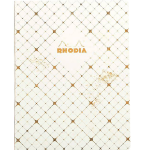 Блокнот Rhodia HERITAGE, 190х250 мм, черный quadrille, мягкая обложка, клетка, 32л, кремовый, 90г/м2,