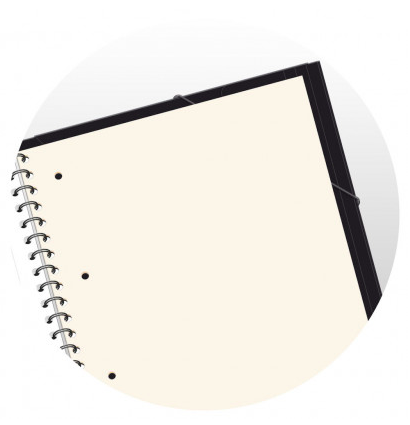 Тетрадь OXFORD Student SOS Nomad Book A4+ 80л клетка двойная спираль папка с 3 клапанами легко чистя,