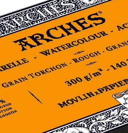 Arches Aquarelle Torchon блок бумаги для акварели из хлопка 15х30см / 20 листов / 300 гм (крупнозернистая) купить в художественном магазине ArtCraft.Space с доставкой по РФ и СНГ
