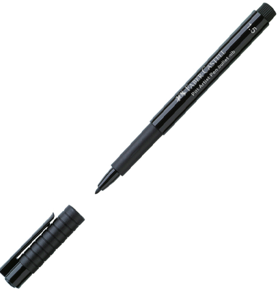 Маркер с пулевидным пером Faber-Castell Pitt Artist Pen черный купить в магазине товаров для рисования ArtCraft.Space с доставкой по РФ и СНГ Маркер с пулевидным пером Faber-Castell Pitt Artist Pen черный купить в магазине товаров для рисования ArtCraft.Space с доставкой по РФ и СНГ