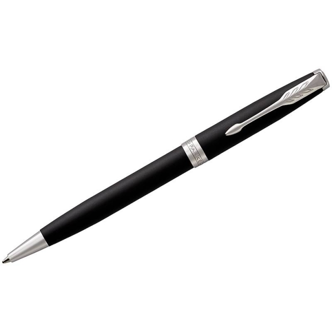 Ручка шариковая Parker Sonnet Matte Black CT 1 мм черные чернила, подарочная упаковка купить в магазине ArtCraft.Space Ручка шариковая Parker Sonnet Matte Black CT 1 мм черные чернила, подарочная упаковка купить в магазине ArtCraft.Space