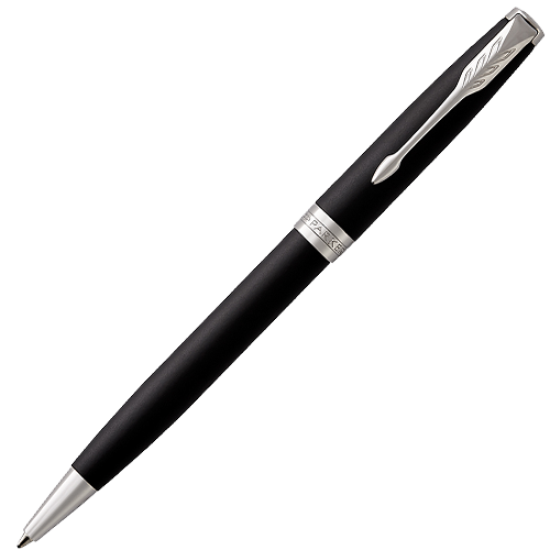 Ручка шариковая Parker Sonnet Matte Black CT 1 мм черные чернила, подарочная упаковка купить в магазине ArtCraft.Space Ручка шариковая Parker Sonnet Matte Black CT 1 мм черные чернила, подарочная упаковка купить в магазине ArtCraft.Space