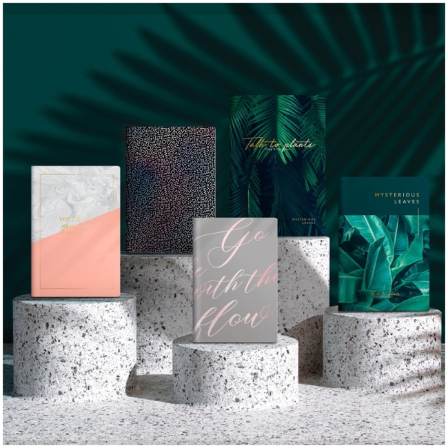 Ежедневник недатир. B6, 136л., кожзам, Greenwich Line "Vision. Powder pink", срез розовая фольга