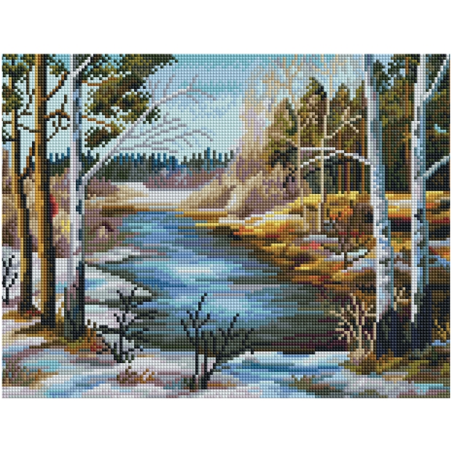 Алмазная мозаика ТРИ СОВЫ "Весна пришла", 30*40см, холст на деревянном подрамнике, картонная коробка с пластиковой ручкой Алмазная мозаика ТРИ СОВЫ "Весна пришла", 30*40см, холст на деревянном подрамнике, картонная коробка с пластиковой ручкой