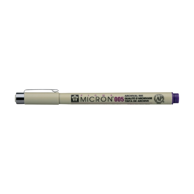 Ручка капиллярная Pigma Micron 0.2мм Фиолетовый