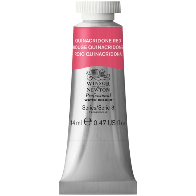 Акварель художественная Winsor&Newton "Professional", 14мл, туба, хинакридон красный