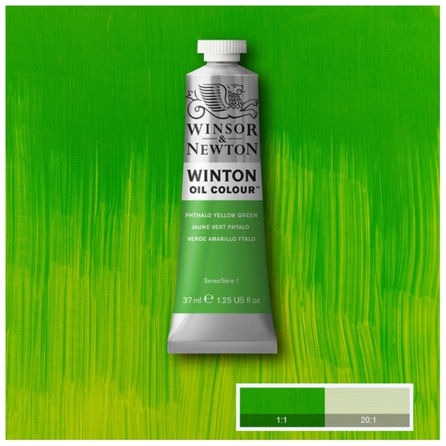 Краска масляная художественная Winsor&Newton "Winton", 37мл, туба, фтало-зеленый желтый оттенок Краска масляная художественная Winsor&Newton "Winton", 37мл, туба, фтало-зеленый желтый оттенок