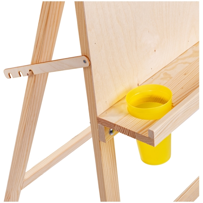 Мольберт ученический Хлопушка Гамма "Студия"высота 120 см съемная полка, 2 стакана, сосна купить в художественном магазине ArtCraft.Space Мольберт ученический Хлопушка Гамма "Студия"высота 120 см съемная полка, 2 стакана, сосна купить в художественном магазине ArtCraft.Space