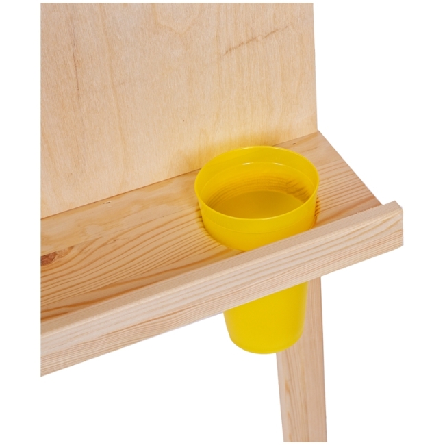 Мольберт ученический Хлопушка Гамма "Студия"высота 120 см съемная полка, 2 стакана, сосна купить в художественном магазине ArtCraft.Space Мольберт ученический Хлопушка Гамма "Студия"высота 120 см съемная полка, 2 стакана, сосна купить в художественном магазине ArtCraft.Space