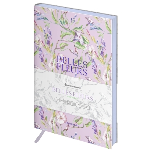 Ежедневник недатированный, А5, 136л., кожзам, Greenwich Line "Belles Fleurs. Crocus", тон. блок, цветной срез