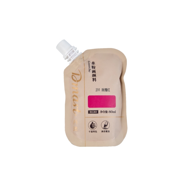 Гуашь Dmast дой-пак 80мл 201 Роза бенгальская