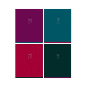 Тетрадь 96л., А5, клетка BG "Monocolor. Bright color", тиснение фольгой