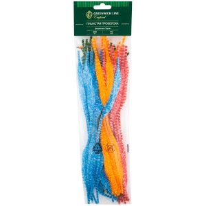 Материал декоративный Greenwich Line "Пушистая проволока", длинное перо, двуцветная, 300мм, 50шт.